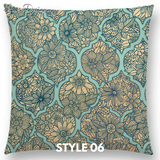 Linen Cushion Covers - Beautiful Floral Mandala Designs