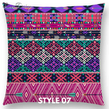 Linen Cushion Covers - Aztec Abstract Geometric Patterns
