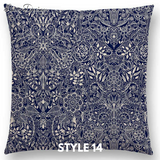 Linen Cushion Covers - Beautiful Floral Mandala Designs