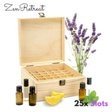 25 Slot Wooden Essential Oil Box