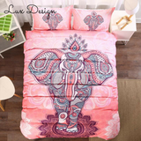 Warm Boho Elephant Bedding Set