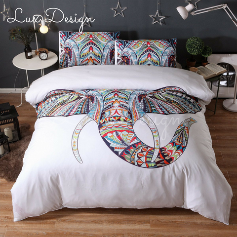 Boho Elephant Bedding Set