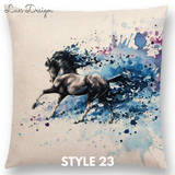 Linen Cushion Covers - Animals Watercolor Art