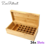 26 Slot Bamboo Oil Box lattices