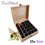 25 Slot Wooden Essential Oil Box