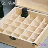 25 Slot Wooden Essential Oil Box