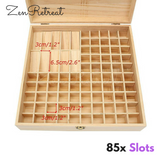 85 Slot Wooden Essential Oil Box