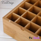 9 Bottle Essential Oil Bamboo Box