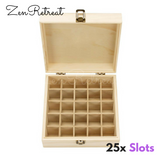 25 Slot Wooden Essential Oil Box