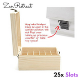 25 Slot Wooden Essential Oil Box