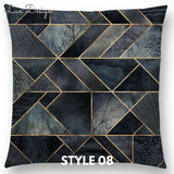 Linen Cushion Covers - Abstract Nature Geometric Patterns