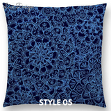 Linen Cushion Covers - Beautiful Floral Mandala Designs