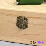 25 Slot Wooden Essential Oil Box