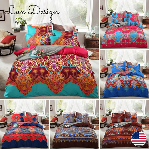 Vibrant Boho Bedding Set US