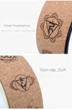 Cork Yoga Wheel Laser Engraved