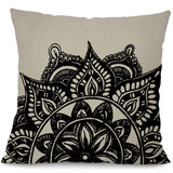 Linen Cushion Covers Flower & Mandala Designs