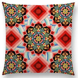 Linen Cushion Covers - Boho Millefiori Geometric Mandala designs