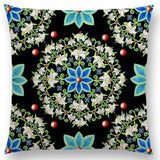 Linen Cushion Covers - Boho Millefiori Geometric Mandala designs