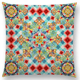 Linen Cushion Covers - Boho Millefiori Geometric Mandala designs