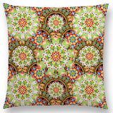 Linen Cushion Covers - Boho Millefiori Geometric Mandala designs