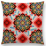 Linen Cushion Covers - Boho Millefiori Geometric Mandala designs