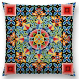 Linen Cushion Covers - Boho Millefiori Geometric Mandala designs