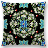 Linen Cushion Covers - Boho Millefiori Geometric Mandala designs