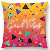 Linen Cushion Covers - Geometric Shapes Letters & Patterns