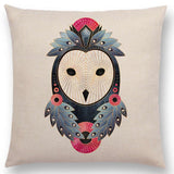 Linen Cushion Covers - Geometric Shapes Letters & Patterns