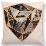 Linen Cushion Covers - Geometric Shapes Letters & Patterns