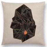 Linen Cushion Covers - Geometric Shapes Letters & Patterns