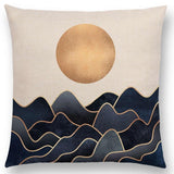Linen Cushion Covers - Geometric Shapes Letters & Patterns