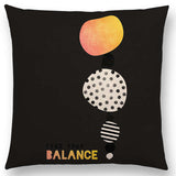 Linen Cushion Covers - Geometric Shapes Letters & Patterns