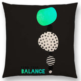 Linen Cushion Covers - Geometric Shapes Letters & Patterns