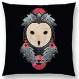 Linen Cushion Covers - Geometric Shapes Letters & Patterns