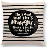 Linen Cushion Covers - Geometric Shapes Letters & Patterns