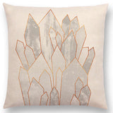 Linen Cushion Covers - Geometric Shapes Letters & Patterns